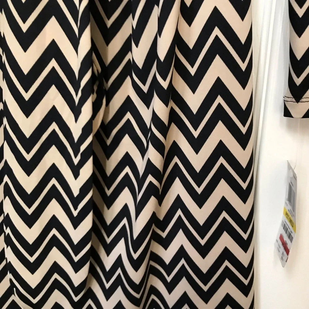 INC International Concepts Mod Zig Zag Print Wrap Dress - Picture 4 of 8